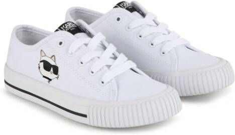 Karl Lagerfeld Kids K Ikonik low-top sneakers Wit