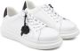 Karl Lagerfeld Kids Leren sneakers met logoprint Wit - Thumbnail 1