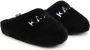 Karl Lagerfeld Kids Slippers met geborduurd logo Zwart - Thumbnail 1