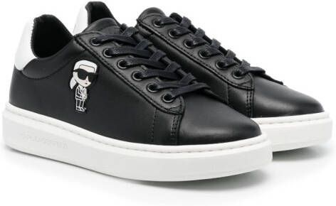 Karl Lagerfeld Kids Ikon low-top sneakers Zwart