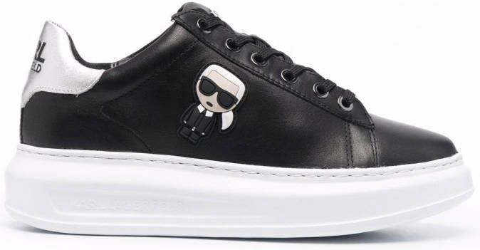 Karl Lagerfeld K Ikonic sneakers met plateauzool Zwart