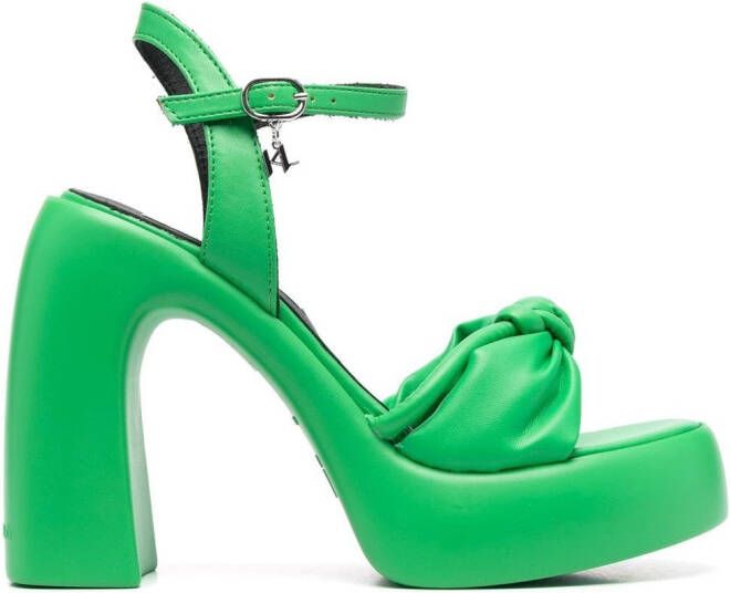 Karl Lagerfeld Leren sandalen Groen