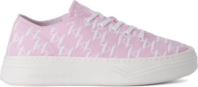 Karl Lagerfeld Ko sneakers met monogram-print Roze