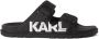 Karl Lagerfeld Kondo Tred slippers met dubbele bandjes Zwart - Thumbnail 1