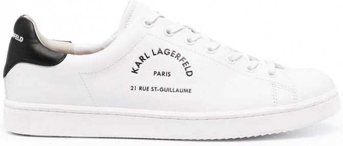 Dames Schoenen voor voor Platte schoenen voor Espadrilles en sandalen Karl Lagerfeld Espadrilles Met Logoprint in het Wit 