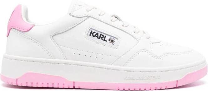 Karl Lagerfeld Krew KL Kounter leren sneakers Wit