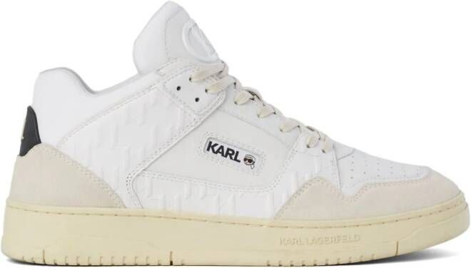 Karl Lagerfeld Krew sneakers met logo-reliëf Wit