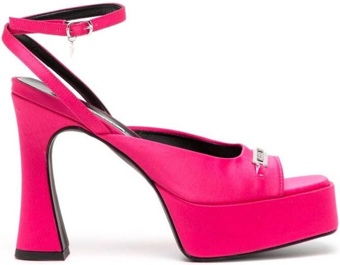 Karl Lagerfeld Lazula sandalen met gegraveerd logo Roze