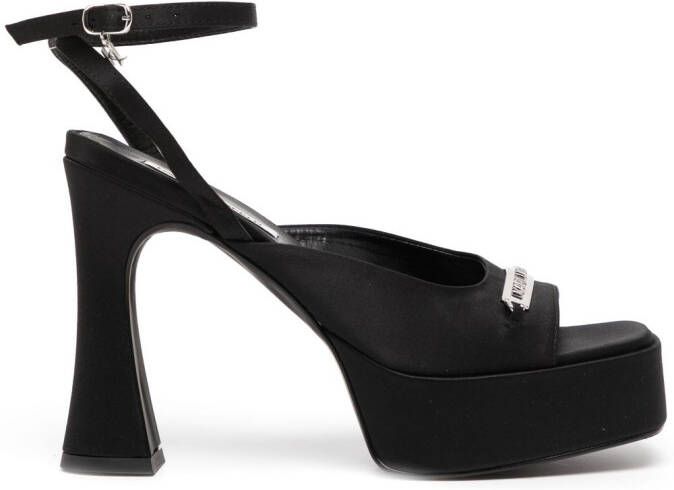 Karl Lagerfeld Lazula sandalen met gegraveerd logo Zwart