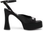 Karl Lagerfeld Lazula sandalen met gegraveerd logo Zwart - Thumbnail 1