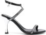 Karl Lagerfeld Leren sandalen Zwart - Thumbnail 1