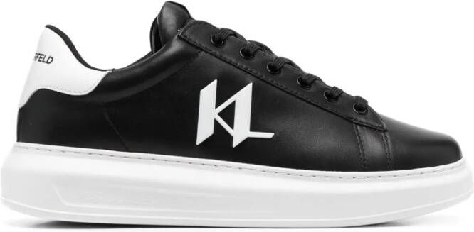 Karl Lagerfeld Leren sneakers Zwart