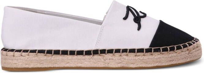 Karl Lagerfeld Espadrilles met geborduurd logo Wit