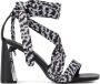 Karl Lagerfeld Masque 90 sandalen met sjaaldetail Zwart - Thumbnail 1