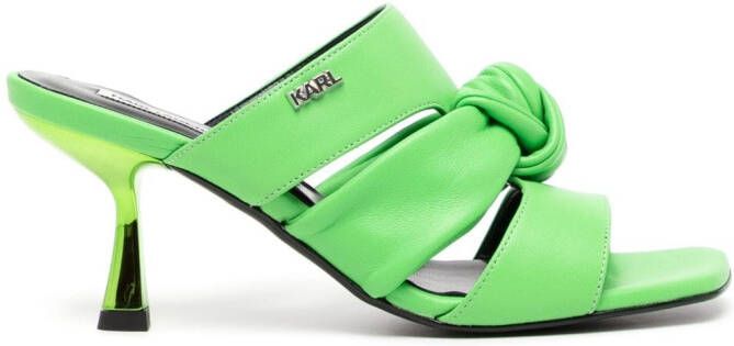 Karl Lagerfeld Panache sandalen met knoopdetail Groen