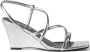 Karl Lagerfeld Rialto 80mm leren sandalen Zilver - Thumbnail 1