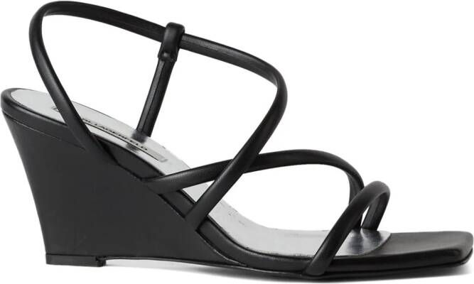 Karl Lagerfeld Rialto 80mm leren sandalen Zwart