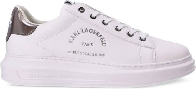 Karl Lagerfeld Rue St-Guillaume Kapri leather sneakers Wit