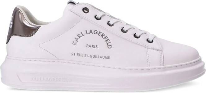 Karl Lagerfeld Rue St-Guillaume Kapri leren sneakers Wit