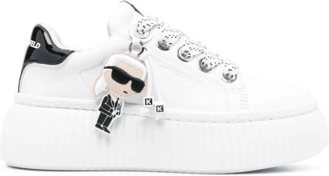 Karl Lagerfeld Sneakers met plateauzool Wit