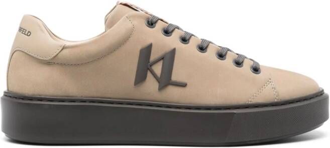 Karl Lagerfeld Sneakers van imitatieleer Beige