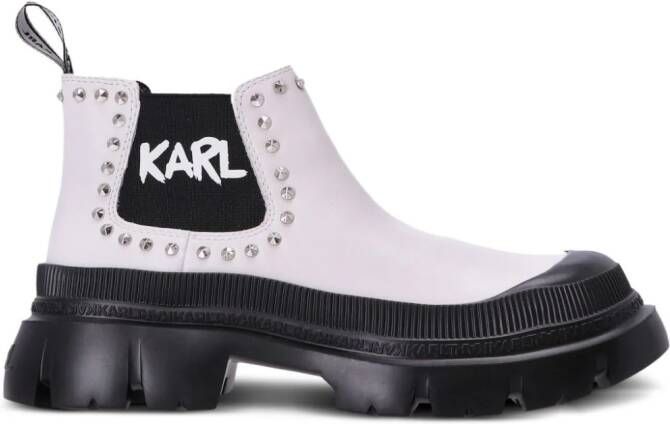 Karl Lagerfeld Treka Max laarzen met studs Zwart