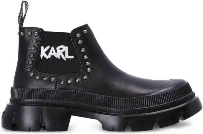 Karl Lagerfeld Treka Max laarzen met studs Zwart