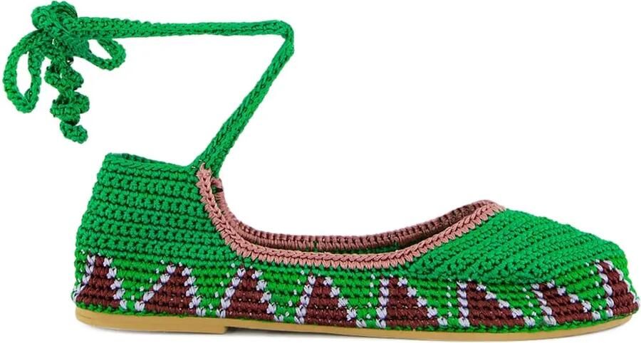 KASHURA Gehaakte ballerina's Groen