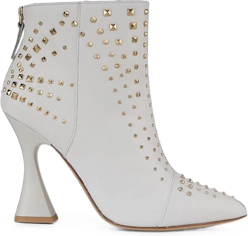 Kat Maconie Samara enkellaarzen met studs Wit