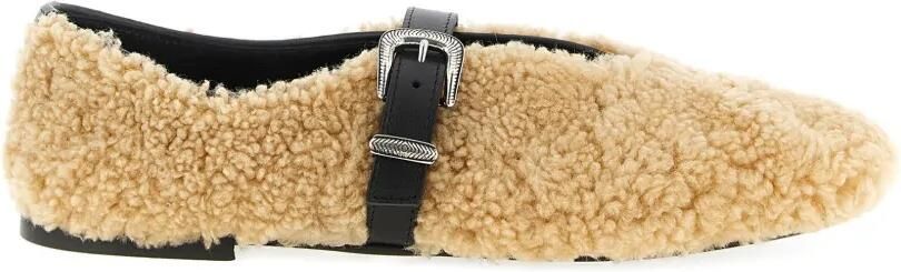 Kate Cate Jude ballerina's met lammy gesp Beige