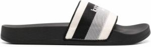 Kate Spade Buttercup sandalen met geborduurd logo Zwart