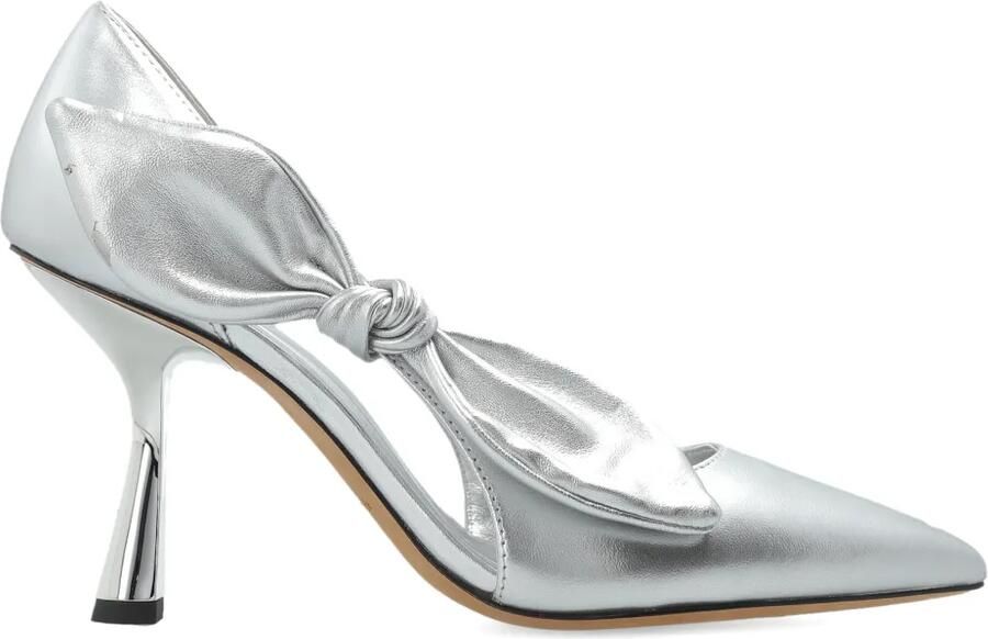 Kate Spade 89 mm Bunnie pumps met strikdetail Zilver