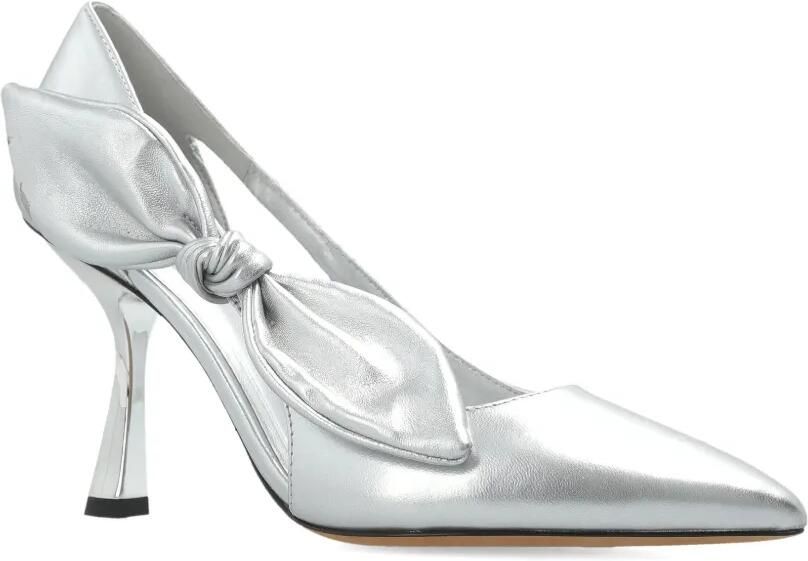 Kate Spade 89 mm Bunnie pumps met strikdetail Zilver - Foto 4