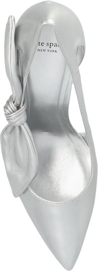 Kate Spade 89 mm Bunnie pumps met strikdetail Zilver - Foto 5