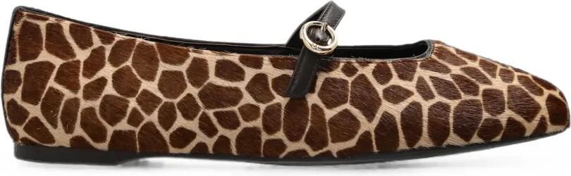 Kate Spade Halo ballerina's met giraf-patroon Bruin