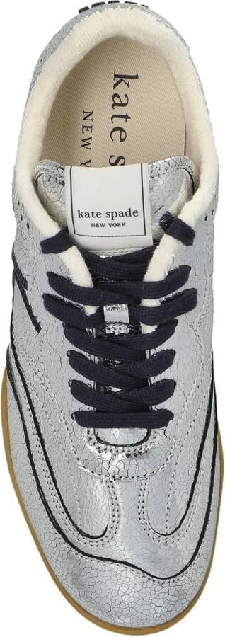 Kate Spade Leren sneakers met gebarsten effect Zilver - Foto 5
