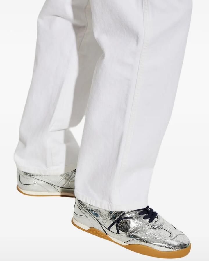 Kate Spade Leren sneakers met gebarsten effect Zilver - Foto 2