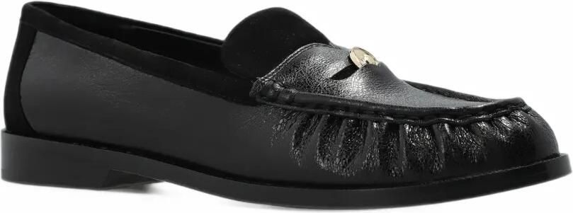 Kate Spade Penni gesmockte loafers met logo-plakkaat Zwart - Foto 4