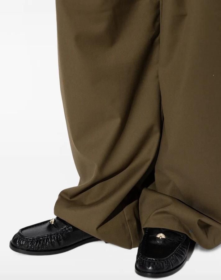 Kate Spade Penni gesmockte loafers met logo-plakkaat Zwart - Foto 2