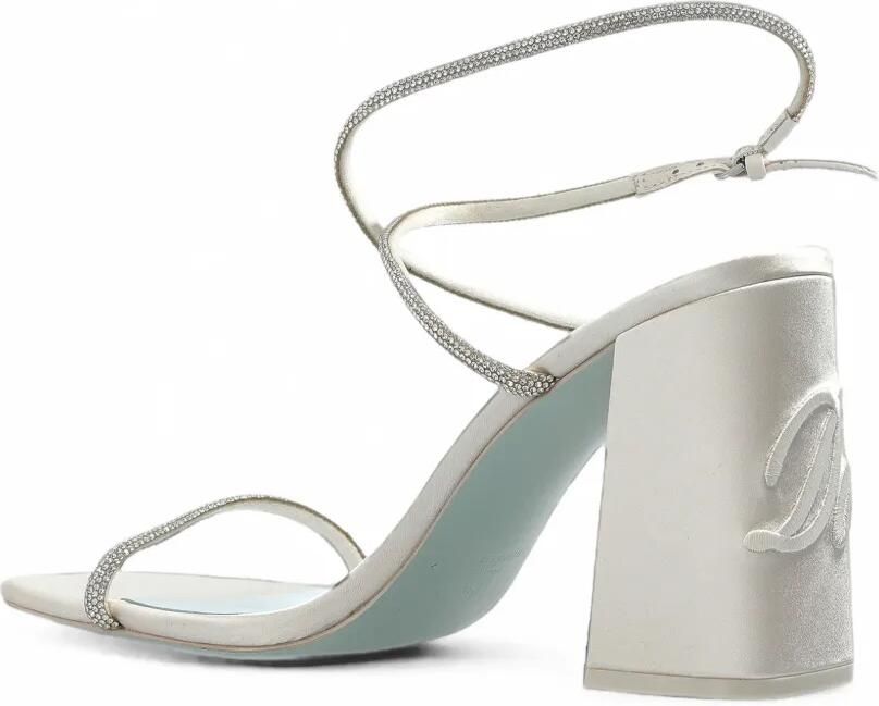 Kate Spade Say I Do sandalen met blokhak en verfraaid met kristallen Zilver - Foto 3