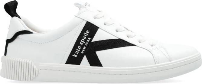 Kate Spade Signature leren sneakers Wit