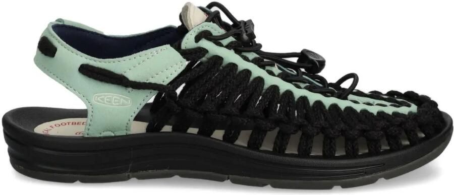 KEEN FOOTWEAR Uneek geweven sandalen met trekkoord Zwart
