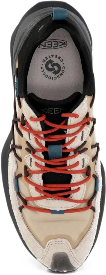 KEEN FOOTWEAR Uneek Trekker leather panelled sneakers Beige - Foto 3