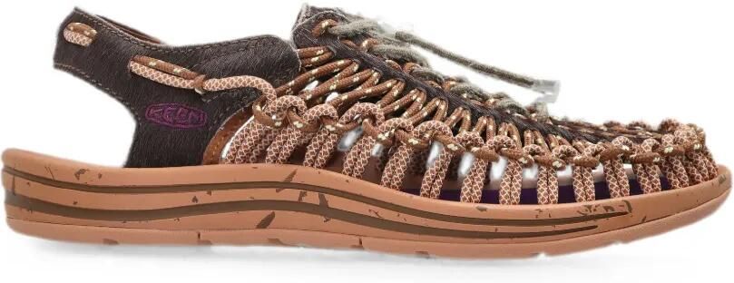 KEEN FOOTWEAR Unek Lea gevlochten sandalen Bruin
