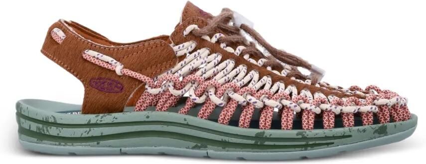 KEEN FOOTWEAR Unek Lea sandalen verfraaid met koord Bruin