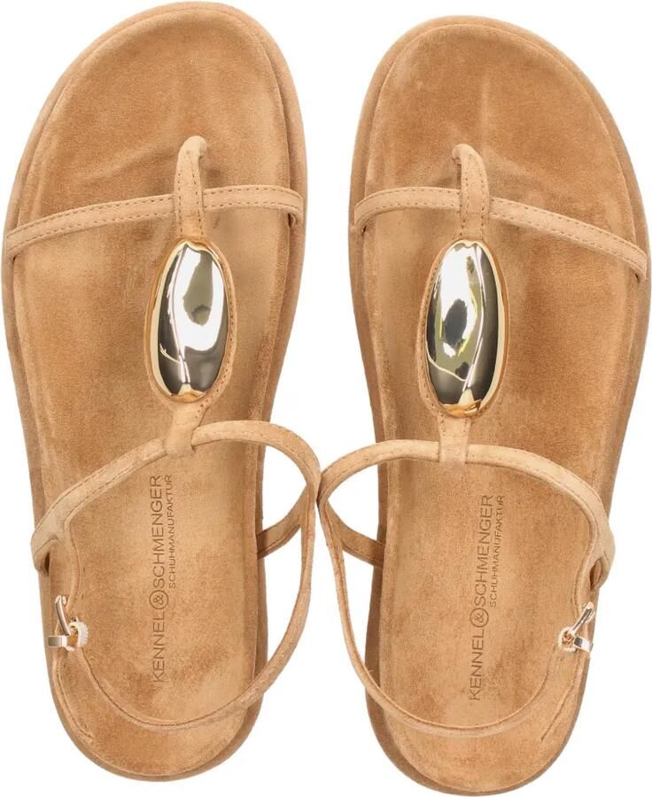 Kennel & Schmenger Aily verfraaide suède sandalen Beige - Foto 2