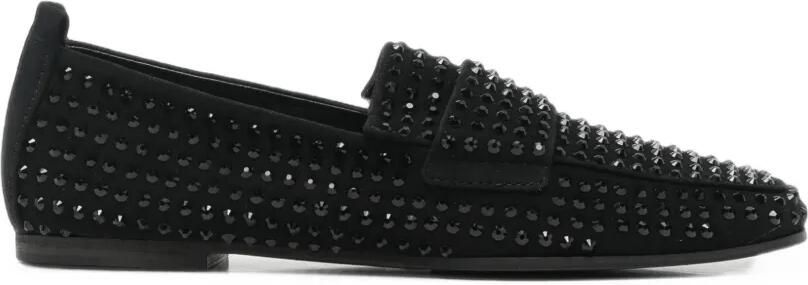 Kennel&Schmenger Lotta loafers verfraaid met kristallen Zwart