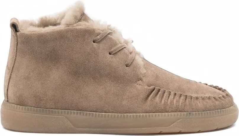 Kennel&Schmenger Pop shearling-trimmed boots Beige
