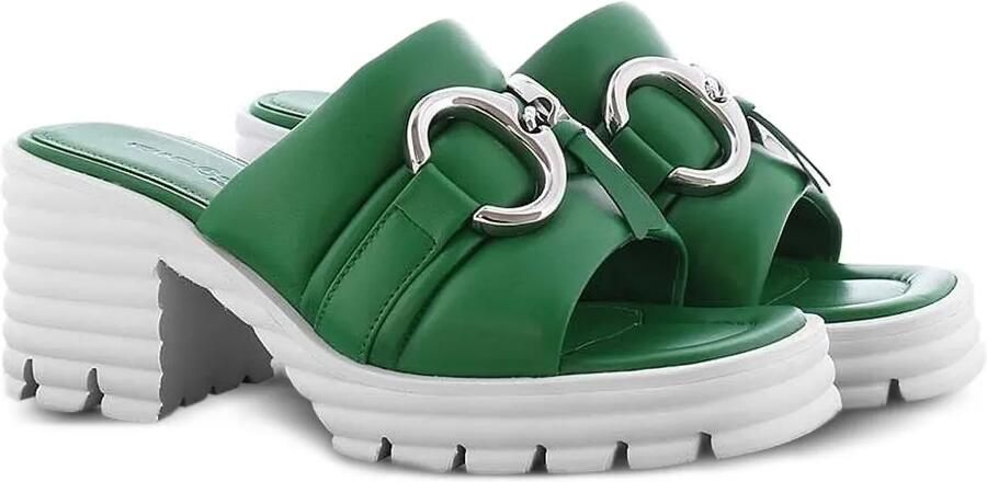 Kennel & Schmenger Schoenen met vierkante neus Groen
