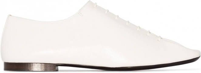 LEMAIRE Derby schoenen met vierkante neus Wit